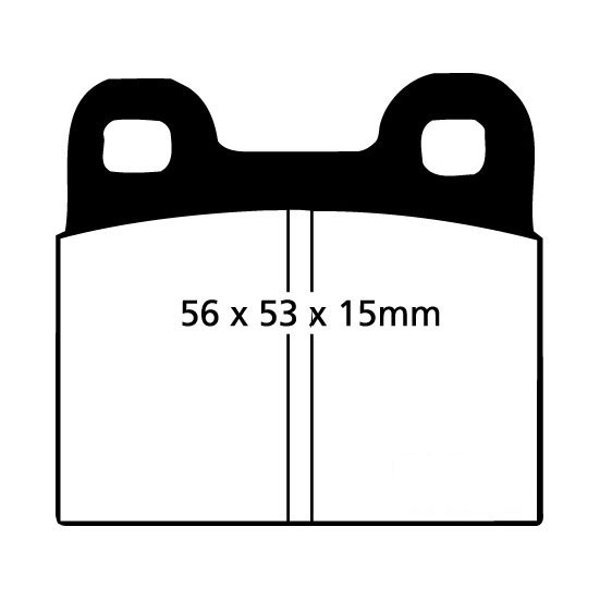 Stabdžių kaladėlės EBC "Redstuff" DP3105C