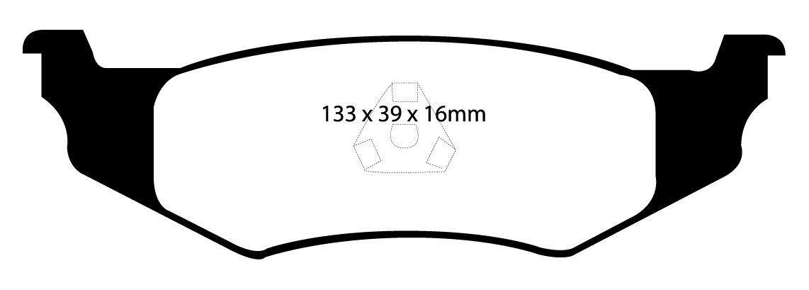 Stabdžių kaladėlės EBC "Redstuff" DP31066C