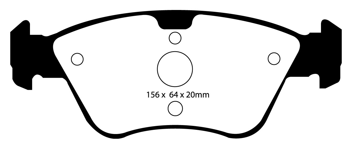 Stabdžių kaladėlės EBC "Redstuff" DP31075C