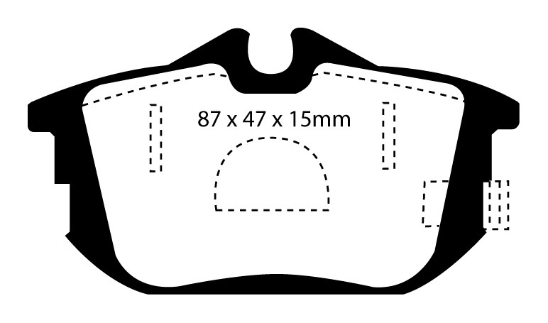 Stabdžių kaladėlės EBC "Redstuff" DP31076C