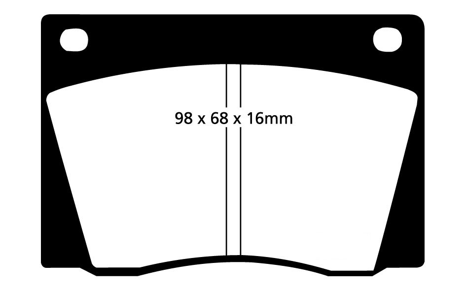 Stabdžių kaladėlės EBC "Redstuff" DP3108C