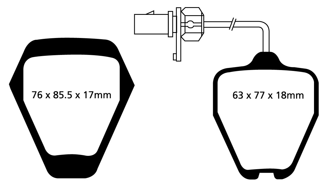 Stabdžių kaladėlės EBC "Redstuff" DP31094C