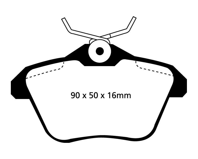 Stabdžių kaladėlės EBC "Redstuff" DP31096C