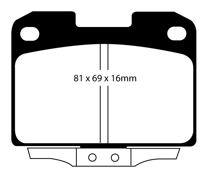 Stabdžių kaladėlės EBC "Redstuff" DP31098C