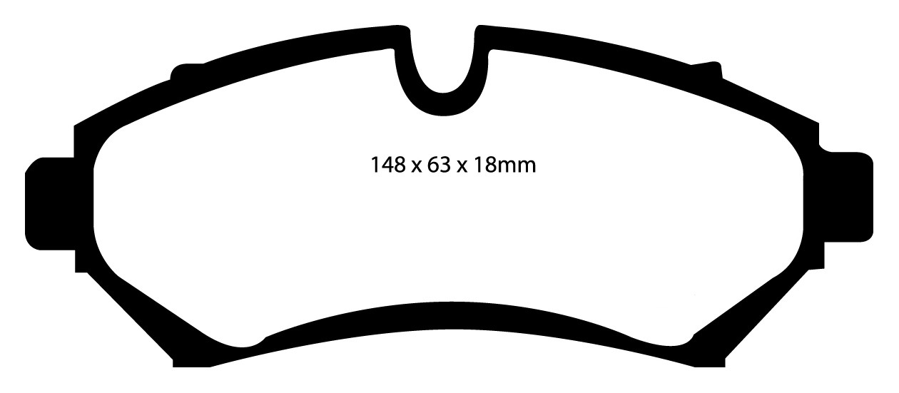 Stabdžių kaladėlės EBC "Redstuff" DP31100/2C