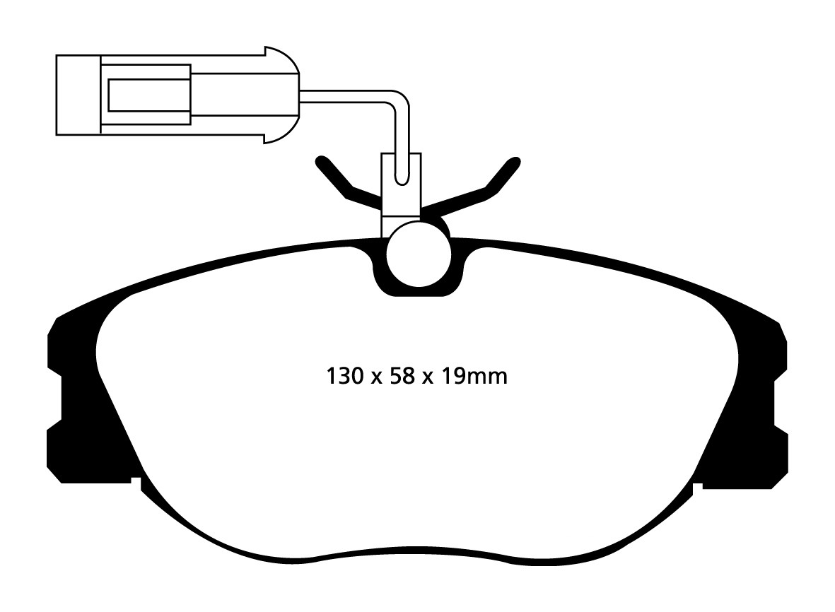 Stabdžių kaladėlės EBC "Redstuff" DP31109C