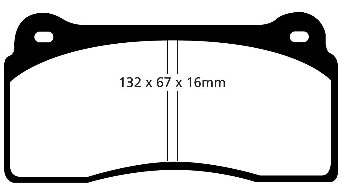 Stabdžių kaladėlės EBC "Redstuff" DP31110C