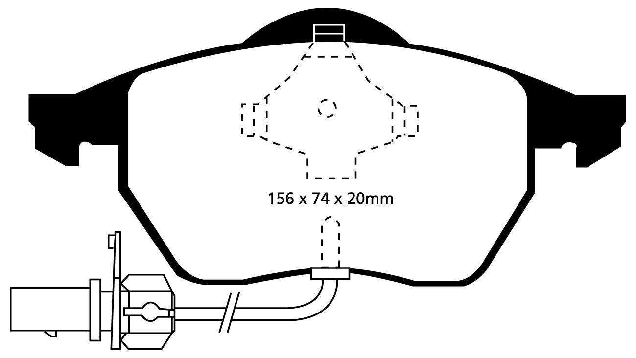 Stabdžių kaladėlės EBC "Redstuff" DP31114C