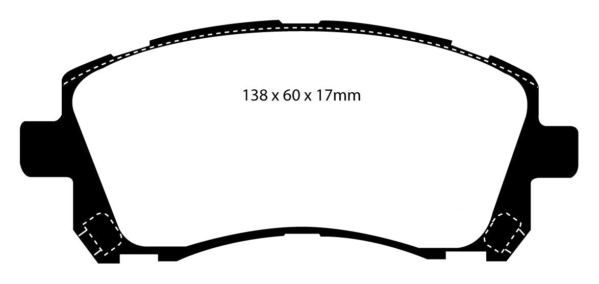 Stabdžių kaladėlės EBC "Redstuff" DP31134C