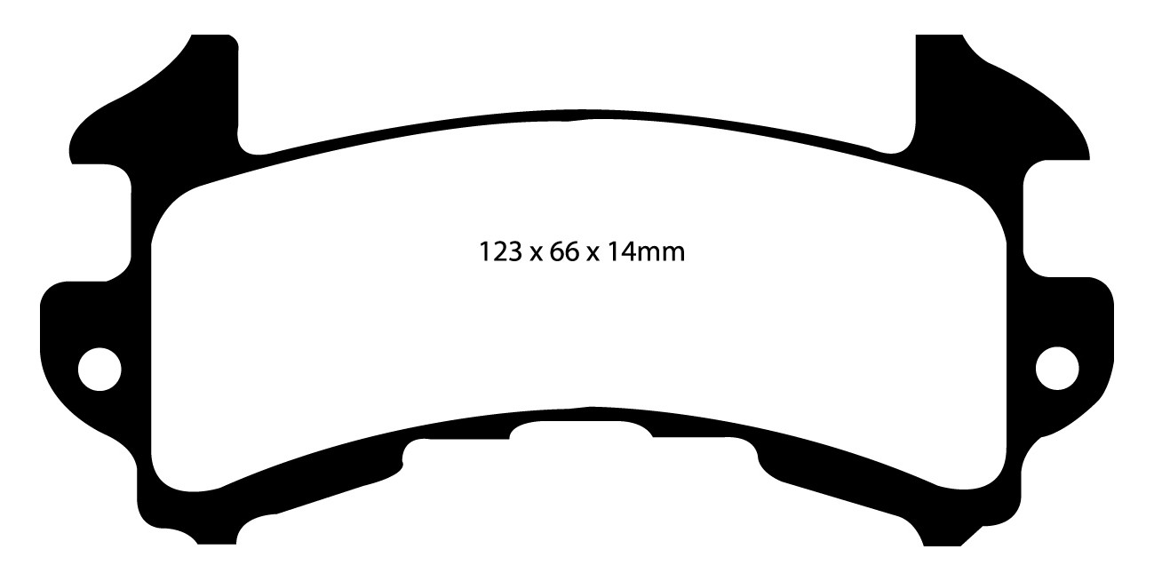 Stabdžių kaladėlės EBC "Redstuff" DP31146C