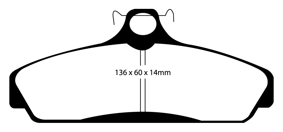 Stabdžių kaladėlės EBC "Redstuff" DP31152C