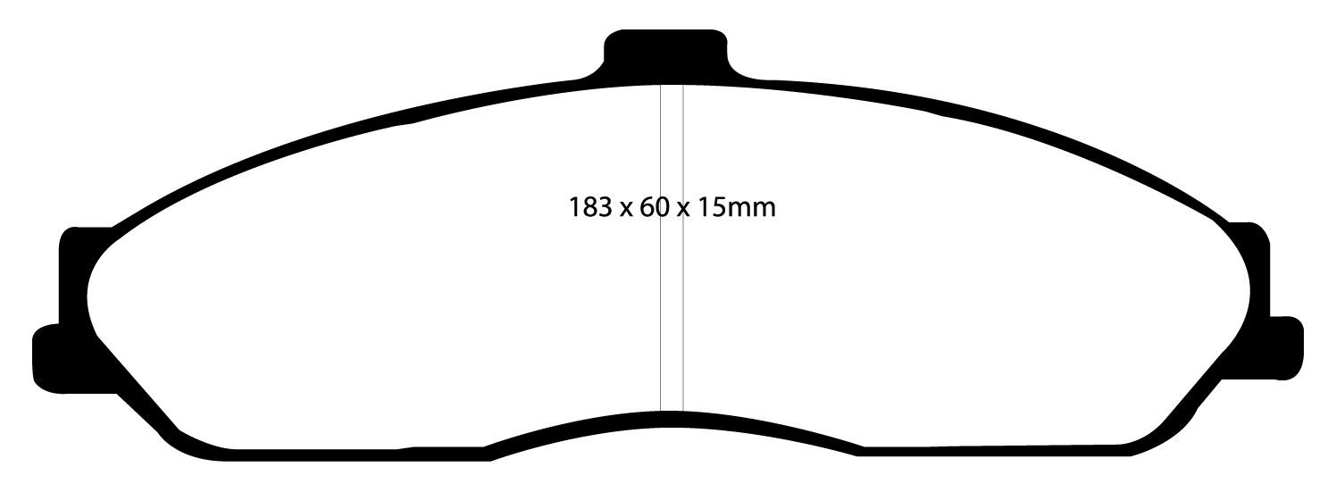 Stabdžių kaladėlės EBC "Redstuff" DP31162C