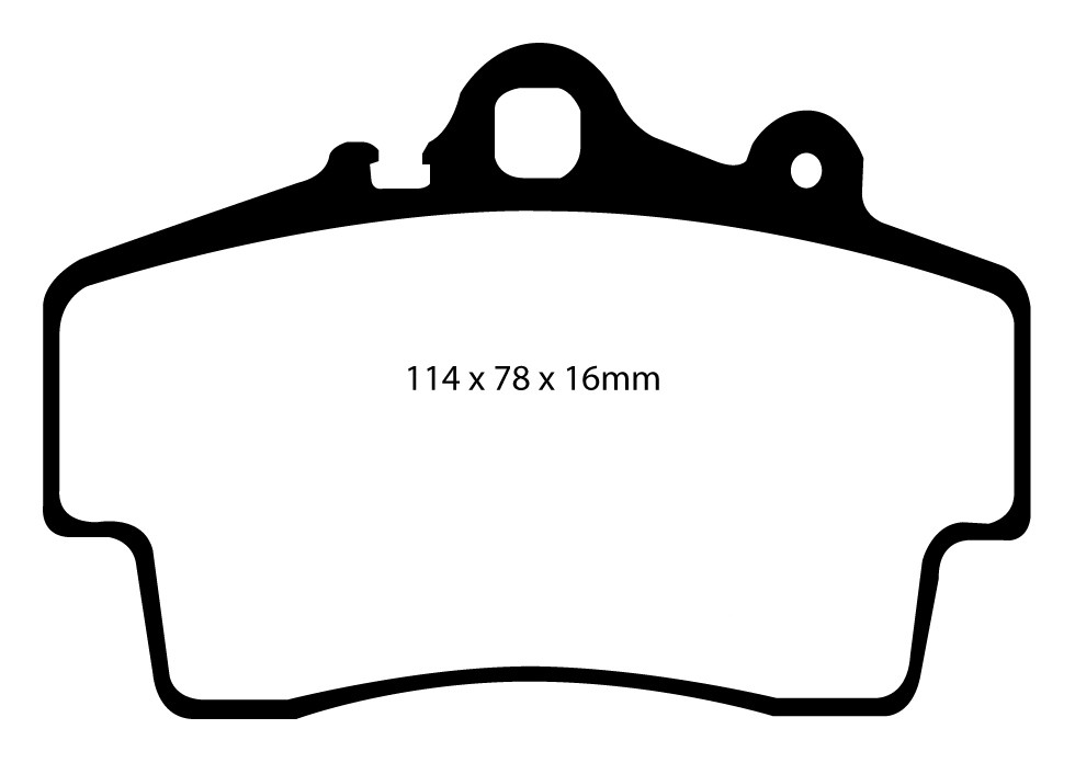 Stabdžių kaladėlės EBC "Redstuff" DP31207C