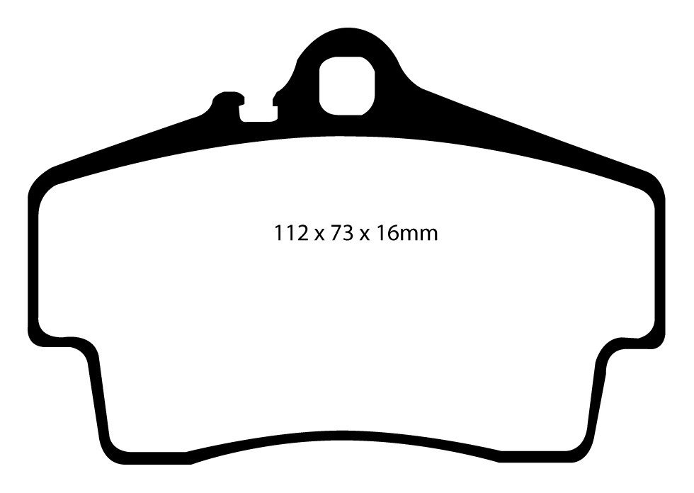 Stabdžių kaladėlės EBC "Redstuff" DP31208C