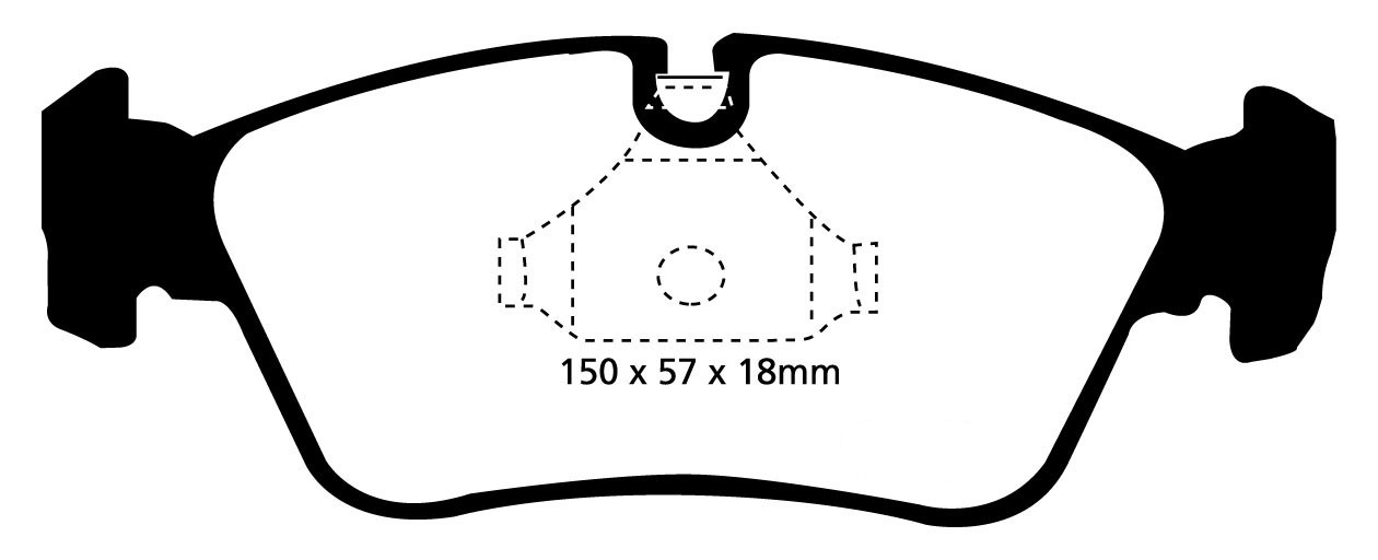 Stabdžių kaladėlės EBC "Redstuff" DP31211C