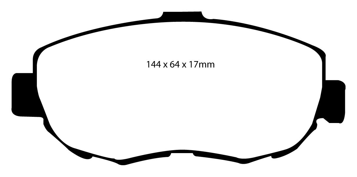 Stabdžių kaladėlės EBC "Redstuff" DP31223C