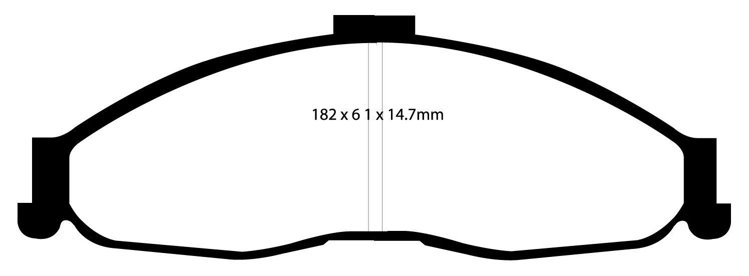 Stabdžių kaladėlės EBC "Redstuff" DP31239C