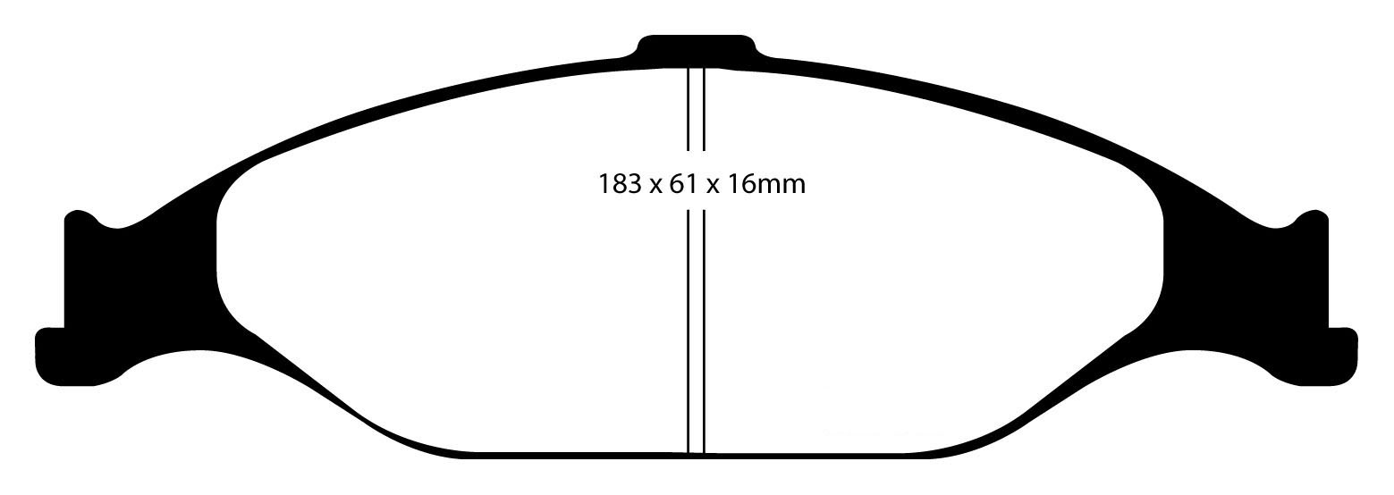 Stabdžių kaladėlės EBC "Redstuff" DP31242C