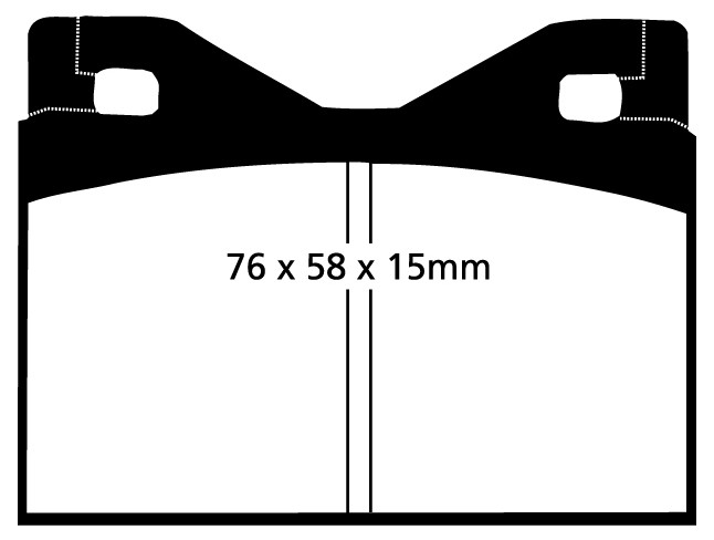 Stabdžių kaladėlės EBC "Redstuff" DP3126C