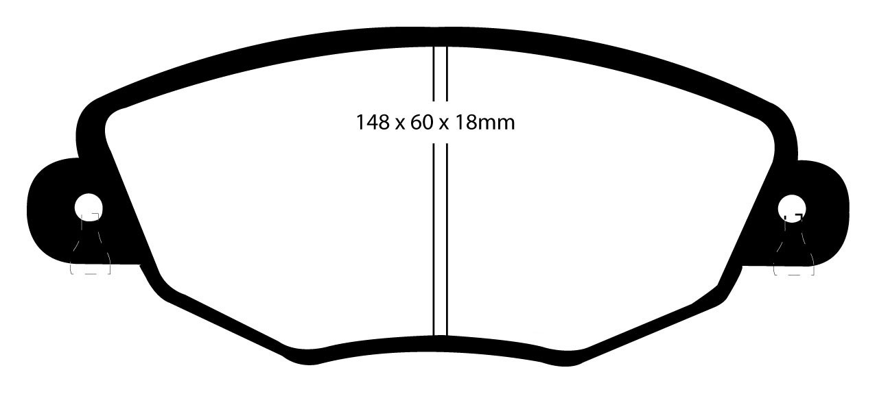 Stabdžių kaladėlės EBC "Redstuff" DP31322C