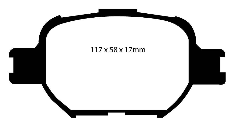 Stabdžių kaladėlės EBC "Redstuff" DP31325C