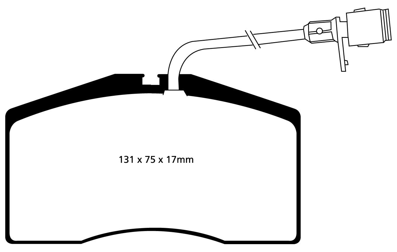 Stabdžių kaladėlės EBC "Redstuff" DP31327C