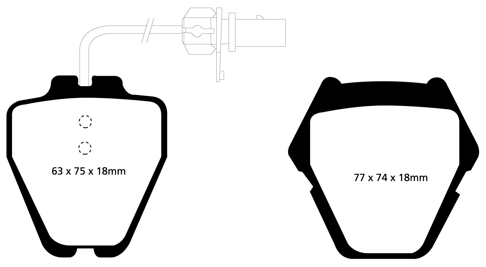 Stabdžių kaladėlės EBC "Redstuff" DP31348C