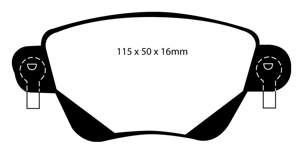 Stabdžių kaladėlės EBC "Redstuff" DP31350C
