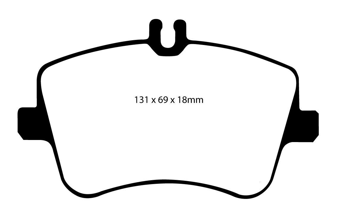 Stabdžių kaladėlės EBC "Redstuff" DP31365C