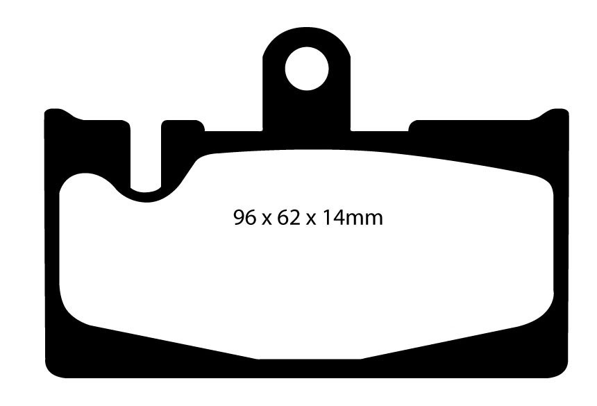 Stabdžių kaladėlės EBC "Redstuff" DP31397C