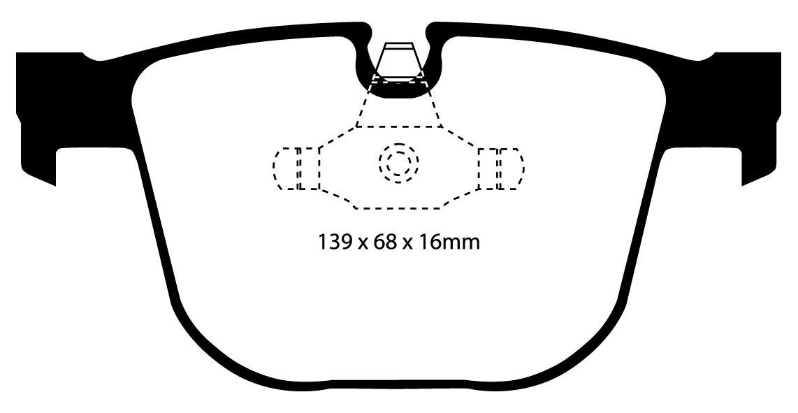 Stabdžių kaladėlės EBC "Redstuff" DP31451C