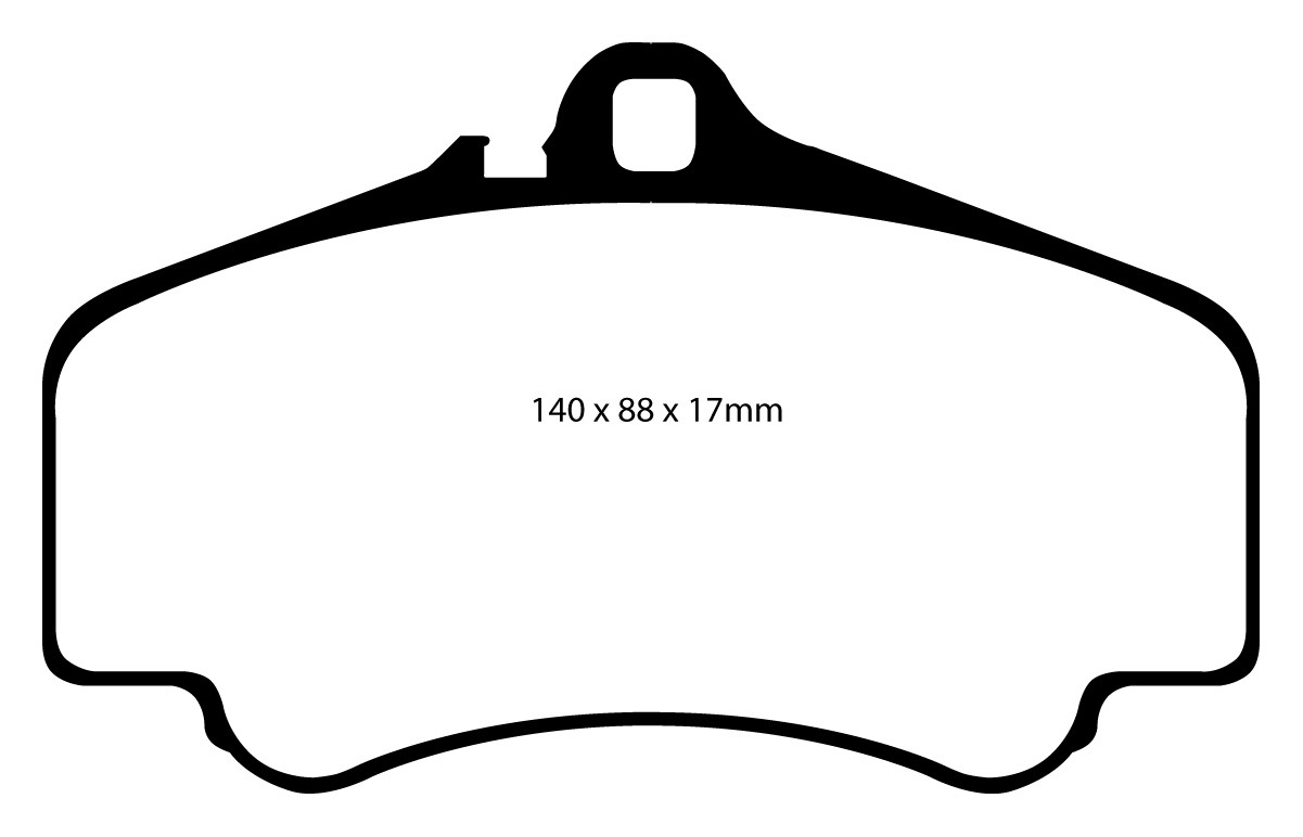 Stabdžių kaladėlės EBC "Redstuff" DP31454C