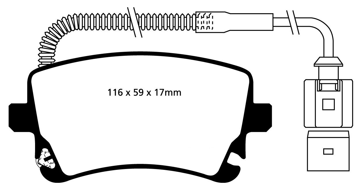 Stabdžių kaladėlės EBC "Redstuff" DP31470C
