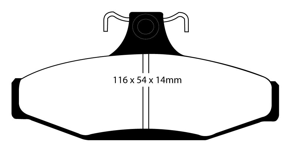 Stabdžių kaladėlės EBC "Redstuff" DP31501C