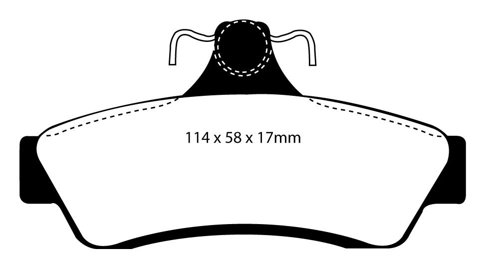 Stabdžių kaladėlės EBC "Redstuff" DP31506C