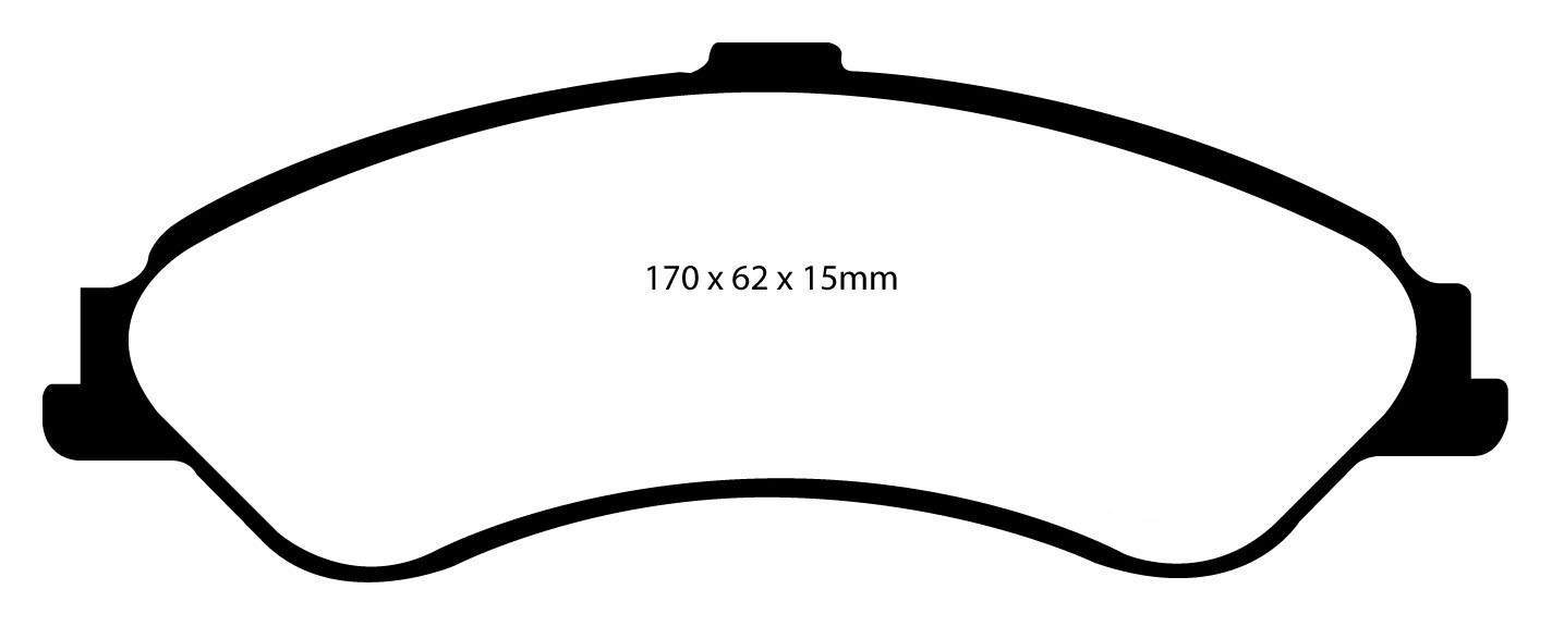 Stabdžių kaladėlės EBC "Redstuff" DP31507C