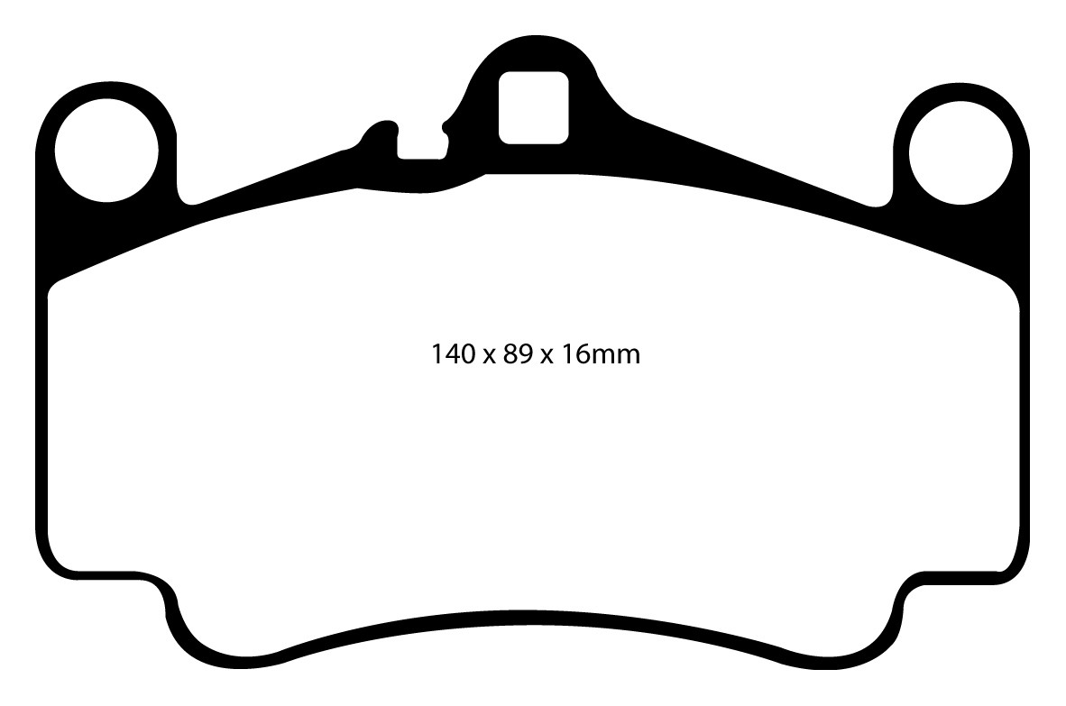 Stabdžių kaladėlės EBC "Redstuff" DP31515C