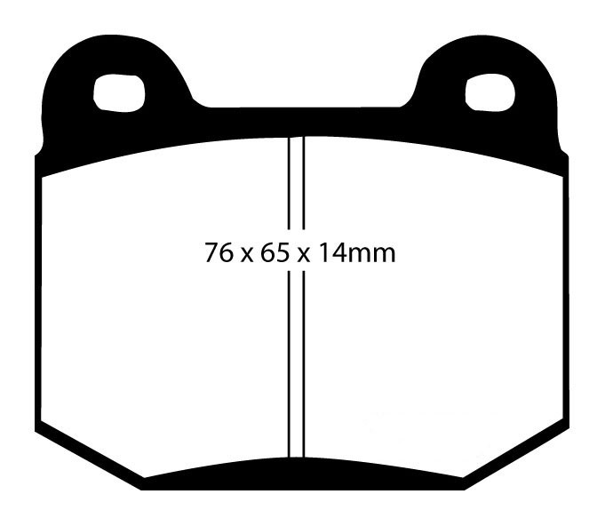 Stabdžių kaladėlės EBC "Redstuff" DP31537C