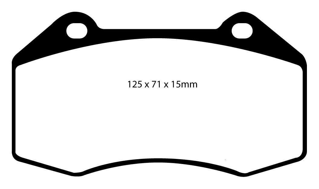 Stabdžių kaladėlės EBC "Redstuff" DP31539C