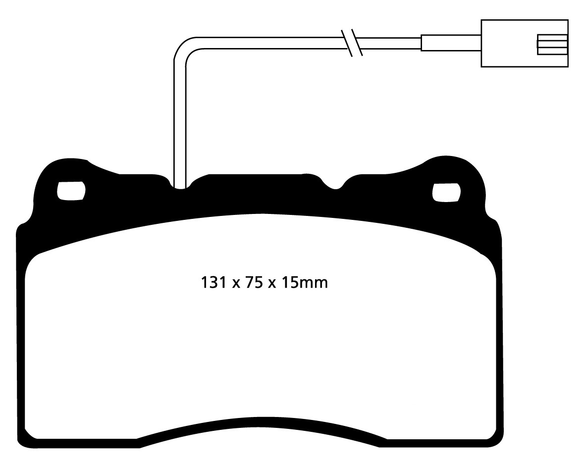Stabdžių kaladėlės EBC "Redstuff" DP31540C