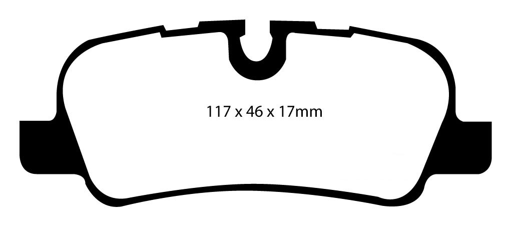 Stabdžių kaladėlės EBC "Redstuff" DP31542C