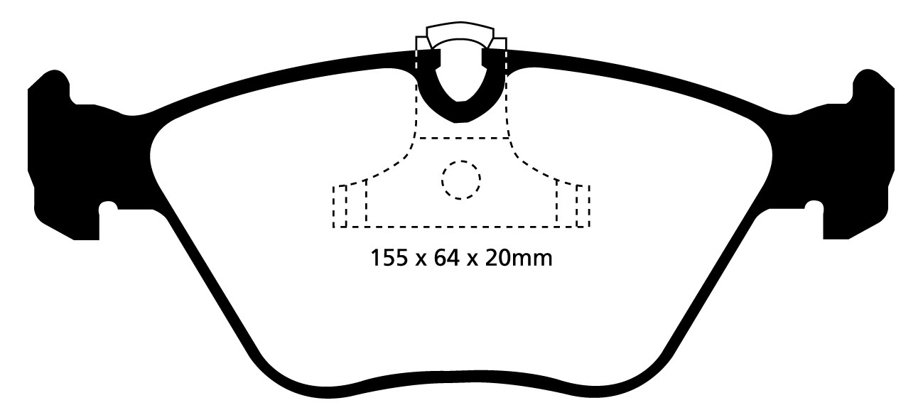 Stabdžių kaladėlės EBC "Redstuff" DP31552C