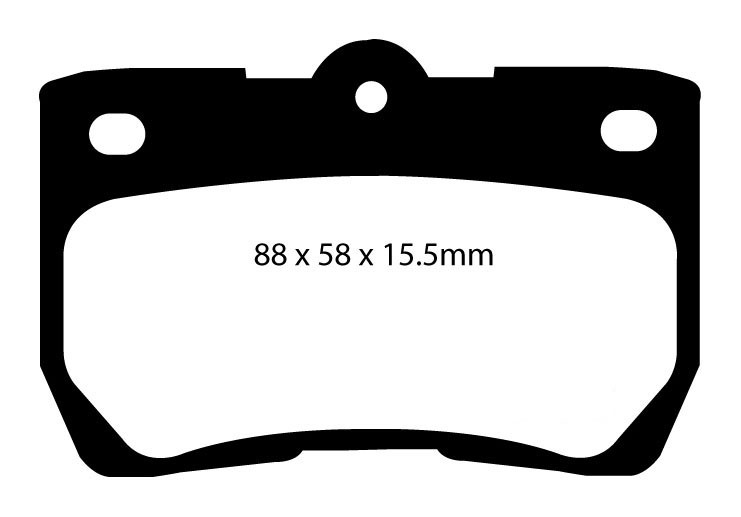 Stabdžių kaladėlės EBC "Redstuff" DP31586C