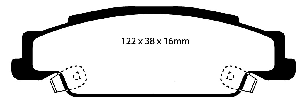 Stabdžių kaladėlės EBC "Redstuff" DP31646C