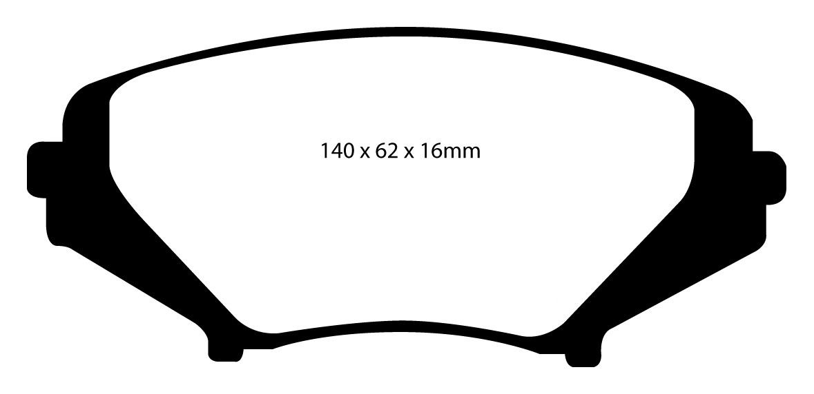 Stabdžių kaladėlės EBC "Redstuff" DP31665C