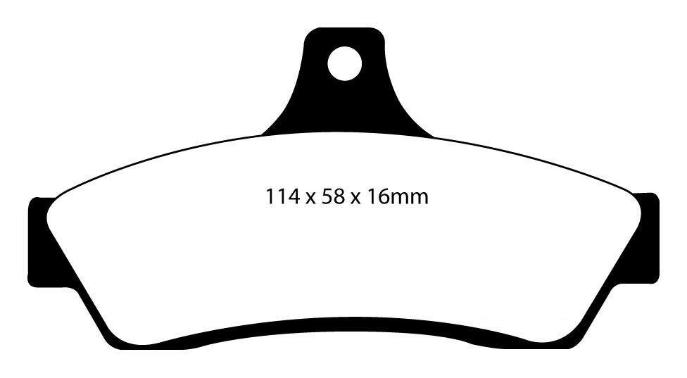 Stabdžių kaladėlės EBC "Redstuff" DP31711C