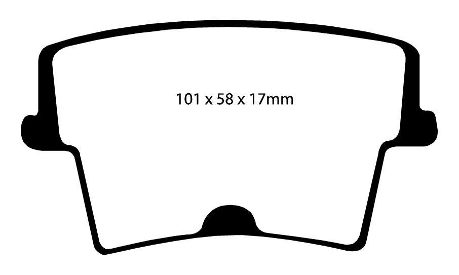Stabdžių kaladėlės EBC "Redstuff" DP31722C
