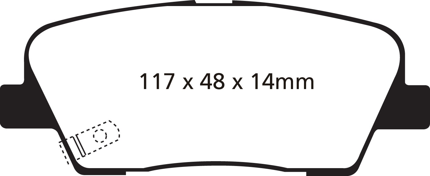 Stabdžių kaladėlės EBC "Redstuff" DP31806C