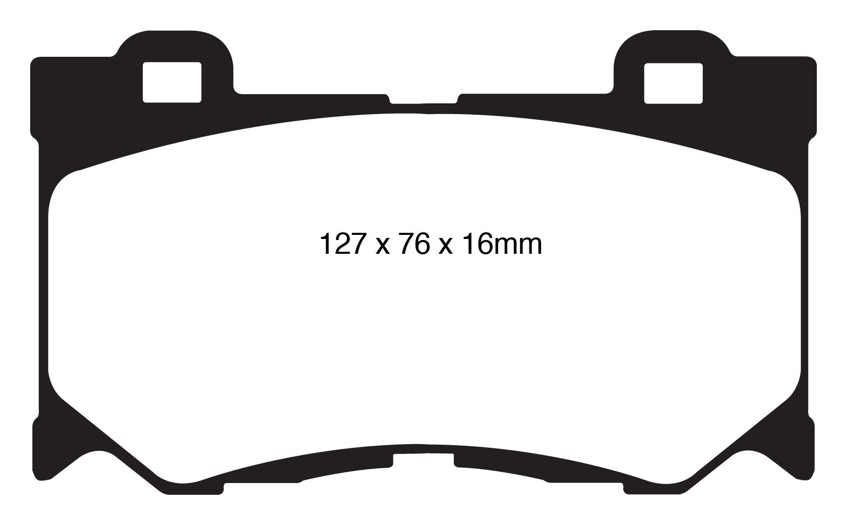 Stabdžių kaladėlės EBC "Redstuff" DP31823C
