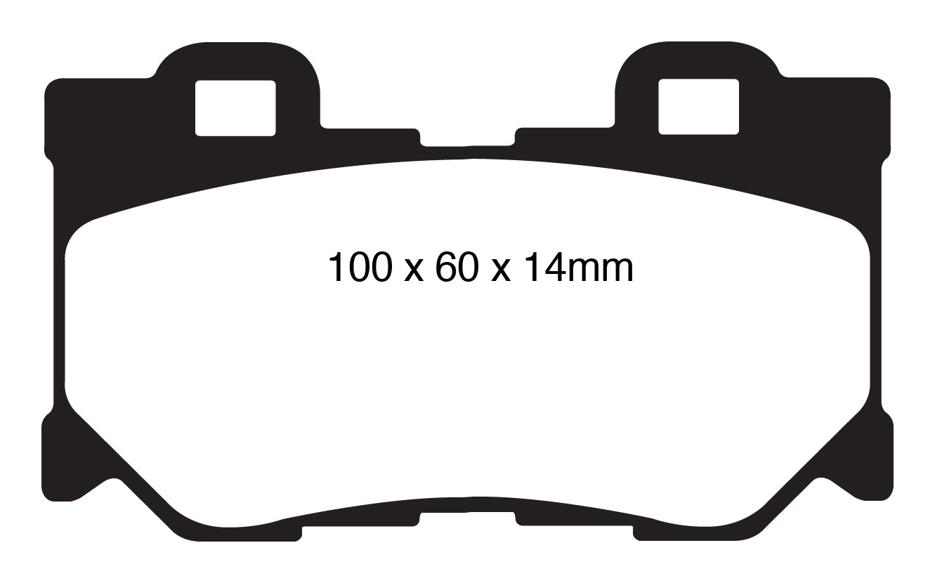 Stabdžių kaladėlės EBC "Redstuff" DP31824C